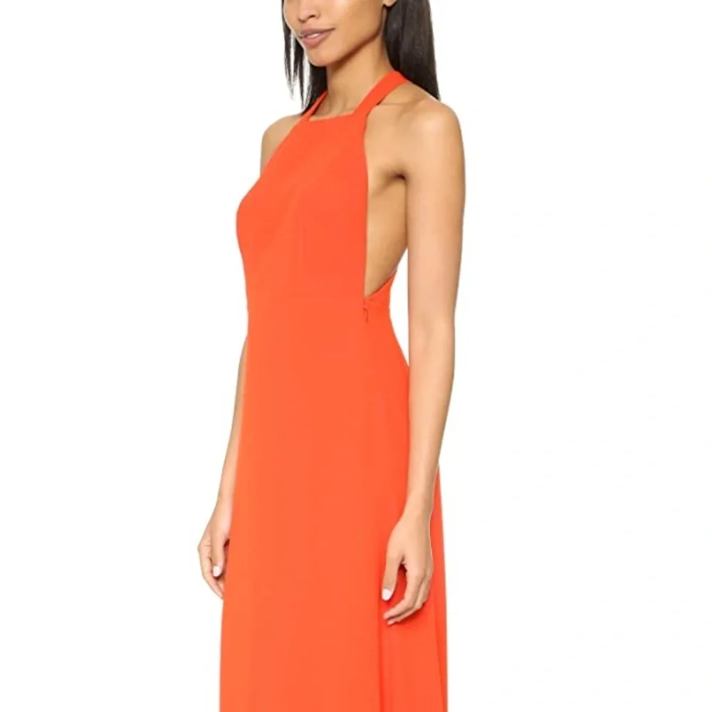 Jill Stuart Vibrant Orange Maxi Dress